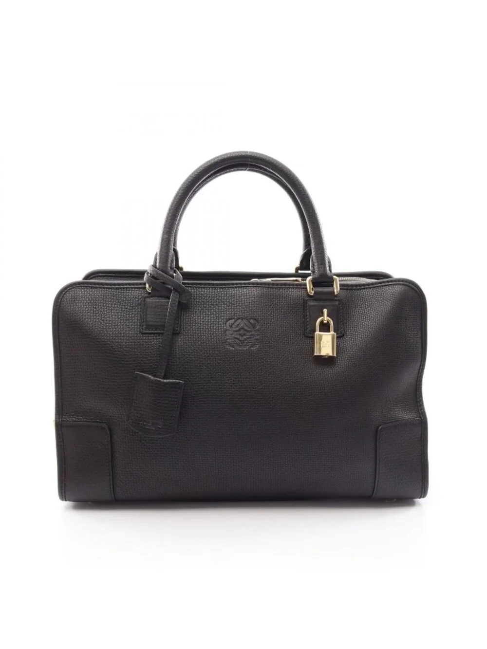 Loewe Handbag Amazona 36 Black Leather